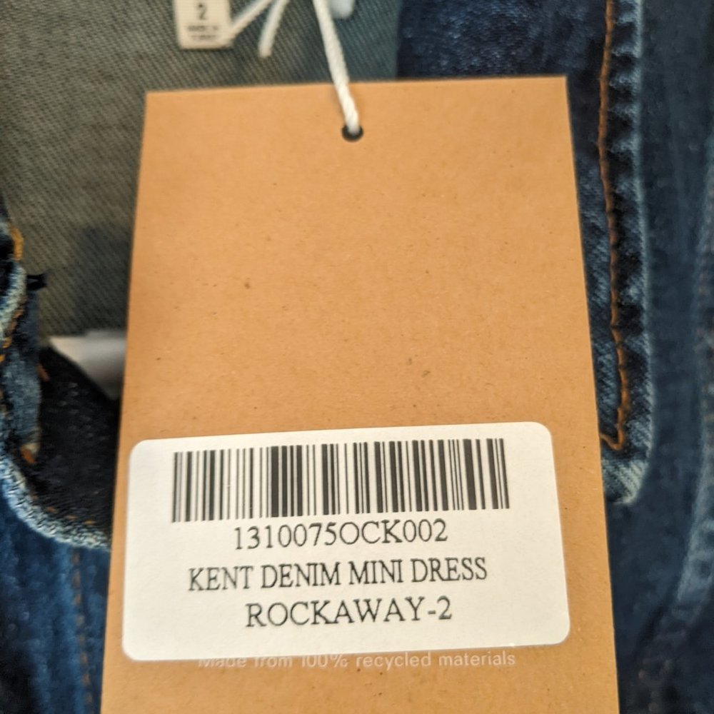 Reformation Dark Blue Denim Mini Dress - Picture 6 of 8